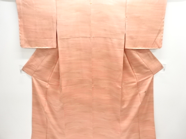 作家物　霞模様一ツ紋色無地着物（伊と幸）